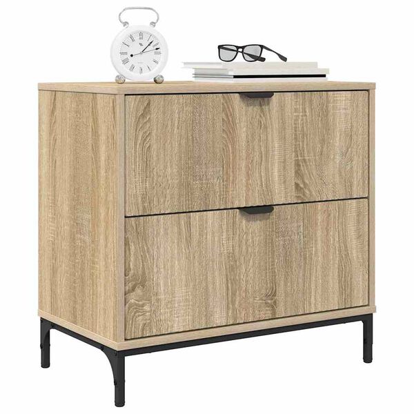 vidaXL Nachttisch Sonoma-Eiche 63,5 x 36 x 61 cm Holzwerkstoff