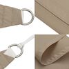 vidaXL Sonnensegel Oxford-Gewebe Dreieckig 3x3x3 m Taupe
