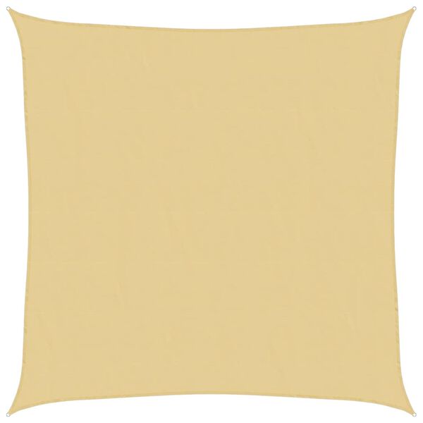 vidaXL Sonnensegel Sandfarbe 6x6 m 100% Polyester Oxford