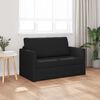 vidaXL Schlafsofa 110cm Schwarz Stoff
