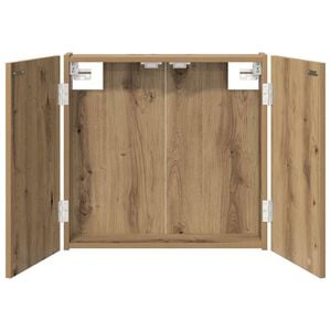 vidaXL Dartboard Schrank Artisan-Eiche 56 x 12 x 53,5 cm Holzwerkstoff