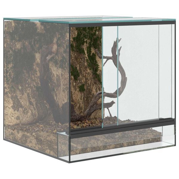 vidaXL Terrarium mit Speicher Transparent 30 x 30 x 30 cm Glas