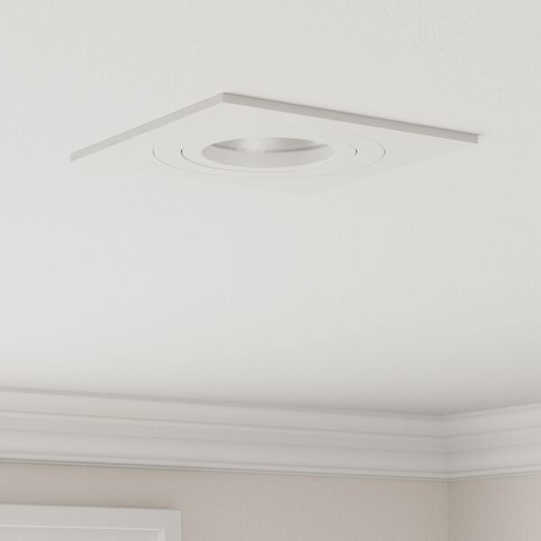 vidaXL Spotlights mit Strahlern 6 pcs Weiß 9 x 9 x cm Aluminium