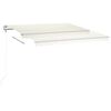vidaXL Automatische Markise mit LED & Windsensor 400x350 cm Creme