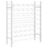 vidaXL Weinregal f&uuml;r 48 Flaschen Wei&szlig; Metall