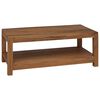 vidaXL Couchtisch Natur 100 x 50 x 40 cm Massivholz Teak