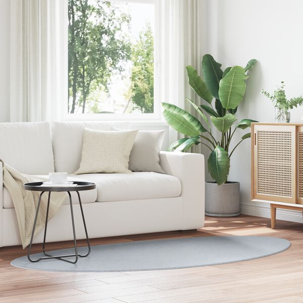 vidaXL Teppich HUARTE Grau 100 x 200 cm Polyester