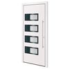 vidaXL Haust&uuml;r Wei&szlig; 100x210 cm Aluminium und PVC