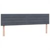 vidaXL Boxspringbett mit Matratze Dunkelgrau 200x210 cm Samt