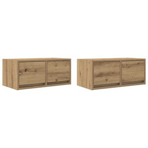 vidaXL TV-Schr&auml;nke 2 Stk. Artisan-Eiche 60x31x25,5 cm Holzwerkstoff