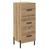 vidaXL Highboard Artisan-Eiche 34,5 x 34 x 180 cm Holzwerkstoff