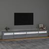 vidaXL TV-Schrank mit LED-Leuchten Grau Sonoma 270x35x40 cm