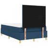 vidaXL Boxspringbett mit Matratze mit Kopfteil Blau 120 x 190 cm Stoff