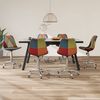 vidaXL Esszimmerst&uuml;hle 6 Stk. Drehbar Patchwork Stoff