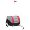 vidaXL Fahrradanh&auml;nger Schwarz und Rot 45 kg Eisen