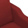 vidaXL 2-Sitzer-Sofa Weinrot 120 cm Stoff