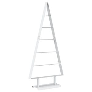 vidaXL Metall Weihnachtsbaum KUOPIO 90 cm Stahl Wei&szlig;