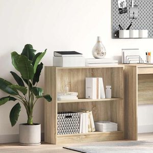 vidaXL B&uuml;cherregal Sonoma-Eiche 80x24x75 cm Holzwerkstoff