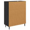 vidaXL Sideboard Schwarz Eichen-Optik 69,5 x 34 x 90 cm Holzwerkstoff