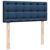 vidaXL Boxspringbett mit Matratze Blau 120x190 cm Stoff