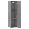 vidaXL TV-Wandschrank Grau Sonoma 30,5x30x110 cm