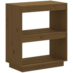 vidaXL B&uuml;cherregal Honigbraun 60x35x71 cm Massivholz Kiefer