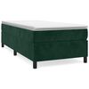 vidaXL Boxspringbettgestell Dunkelgr&uuml;n 80x200 cm Samt