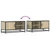 vidaXL TV-Schrank Sonoma-Eiche 80x34,5x40 cm Holzwerkstoff und Metall