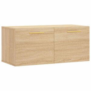 vidaXL Wandschrank Sonoma-Eiche 80x36,5x35 cm Holzwerkstoff
