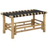 vidaXL Gartenbank 80 x 38 x 40 cm Bambus Natur Rechteckig