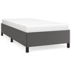 vidaXL Bettgestell Grau 100x200 cm Kunstleder