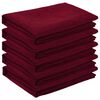 vidaXL Tischdecke 5 stk. Rechteckig Weinrot 140 x 160 cm