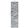 vidaXL Teppichl&auml;ufer BCF Orientalisch Grau 100x350 cm
