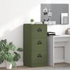 vidaXL Aktenschrank Olive Gr&uuml;n 44 x 50 x 106,5 cm Kaltgewalzter Stahl