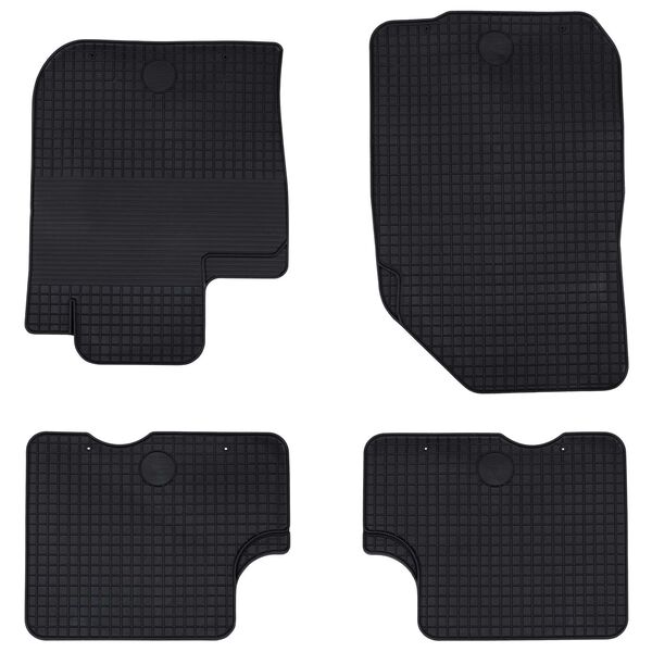 vidaXL Autofu&szlig;matte 4 pcs Schwarz Geeignet f&uuml;r DACIA DUSTER 2010-2017