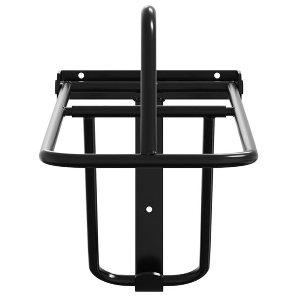 vidaXL Sattelhalter Klappbar Wandmontage Schwarz Eisen