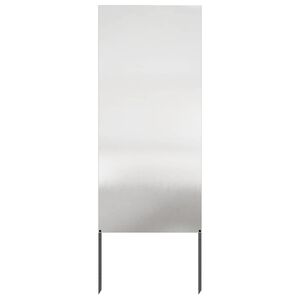 vidaXL Garten Sichtschutz-Leinwand Silber 50 x 140 cm Edelstahl