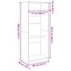 vidaXL Kleiderschrank Weiß 80x50x200 cm Holzwerkstoff