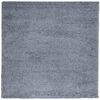 vidaXL Teppich Shaggy Hochflor Modern Blau 240x240 cm
