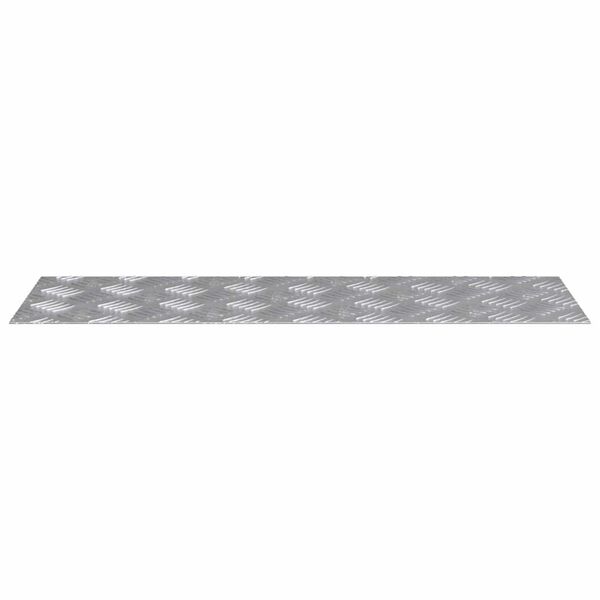 vidaXL Treppe Tritt Rechtwinklig 2 pcs Silber 75 x 25 cm Aluminium