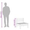 vidaXL Gartensofa 3-Sitzer Kiefernholz Impr&auml;gniert