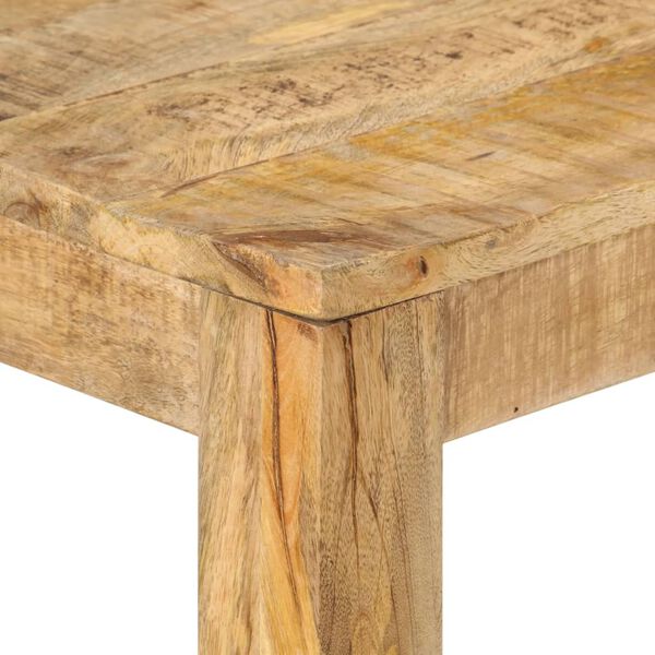vidaXL Konsolentisch 110x35x76 cm Raues Mangoholz