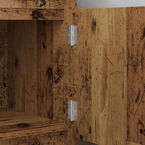 vidaXL Scharnier 2 pcs Silber 50 x 38 x 1,3 mm Stahl