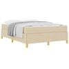 vidaXL Bettrahmen Creme 160 x 200 cm Stoff