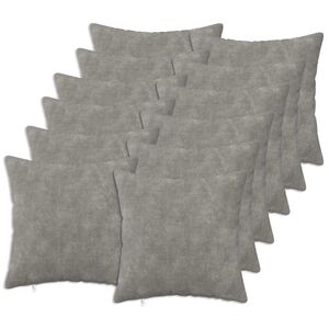 vidaXL Kissenbezug 12 stk. HEERLEN Hellgrau 40 x 40 cm