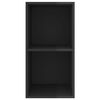 vidaXL TV-Wandschrank Hochglanz-Schwarz 37x37x72 cm Holzwerkstoff