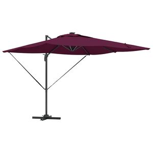 vidaXL Sonnenschirm Bordeauxrot 286 x 284 x 270 cm