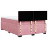 vidaXL Boxspringbett mit Matratze Rosa 140x190 cm Samt