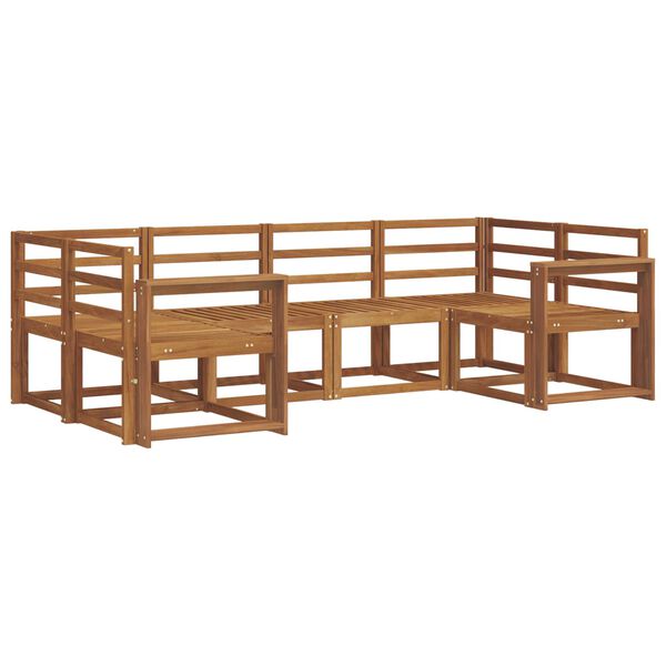 vidaXL Outdoor-Sofagarnitur 6 pcs Natur Massivholz Akazie