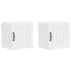 vidaXL Wandschrank LUCCA 2 pcs Wei&szlig; 40 x 31 x 40 cm Holzwerkstoff
